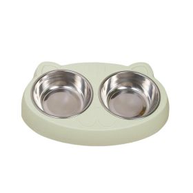 Pet Feeder Bowls for Puppy Medium Dogs Cats (Color: Green, Type: Pet Supplies)